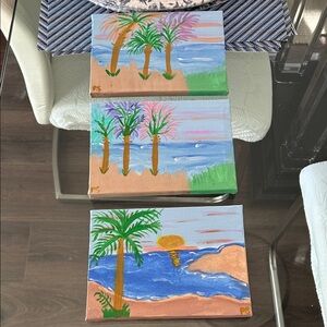 Tropical Beach painting Set